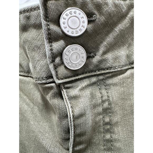 Refuge Women Olive Green Cargo Pants - Size: 10 - Picture 2 of 7